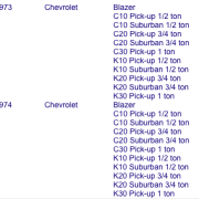Geschikt voor Cheyenne super Chevrolet 73-74 Geschikt voor Cheyenne super Chevrolet 73-74