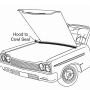 Hood to cowl seal